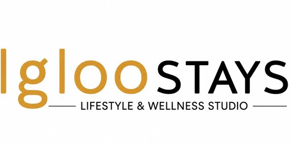 Logo of Igloo Stays lifestyle and wellness studio.