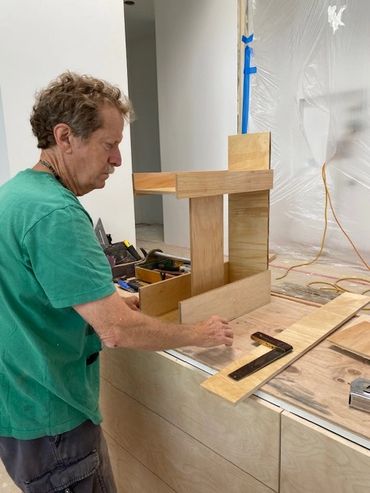 custom cabinetry. kitchen design. custom spice shelf.