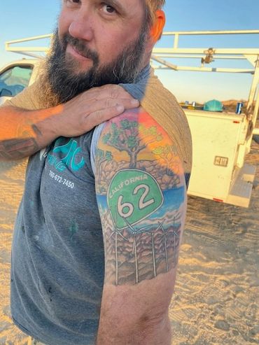 Our plumbers are tough. Joshua Tree build.