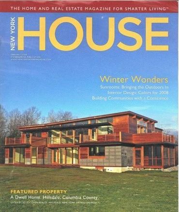 Concrete tiles in modern Dwell magazine pre-fab house.