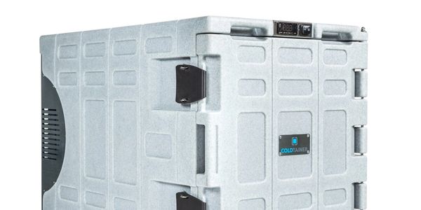 TFS Express Logistics Temperature controlled Courier container.