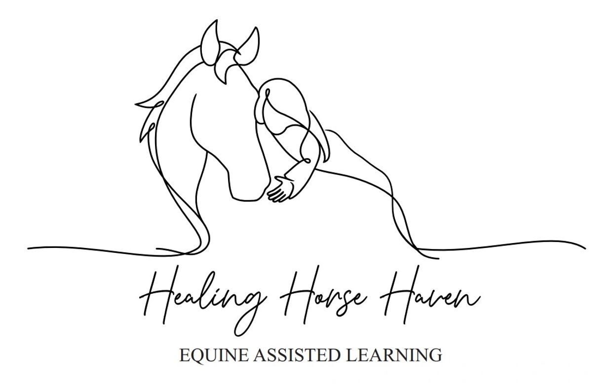 The logo my dad dream for me from a photo of me and my horse Cap