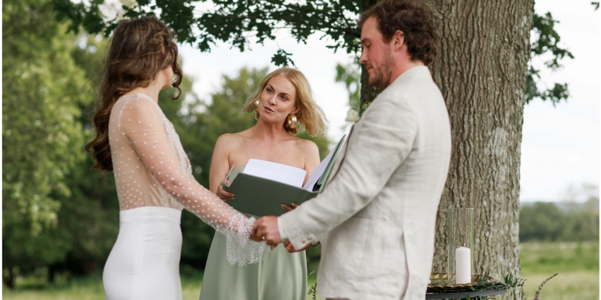 Outdoor wedding ceremony