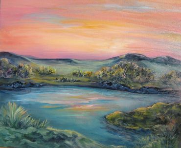 Dream Land, oil on canvas. 20"x24" $600