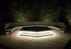 Fire pit with accent lighting