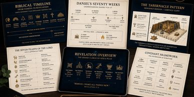 Collection of biblical timeline and thematic charts.