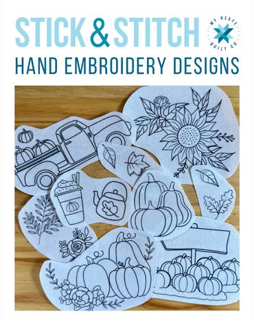 Leaf it to Me Hand Embroidery Design by My Beste Quilt Co