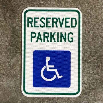 handicapped signs for parking lot reserved parking