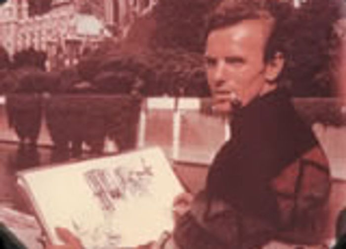 Victor at Notre Dame painting in 1973.
