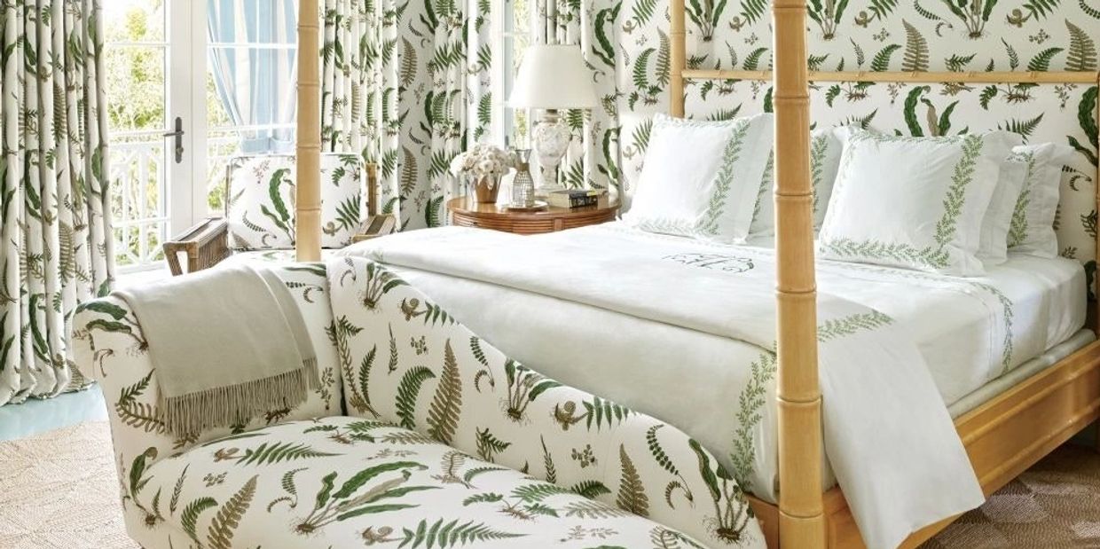 interior design custom wallpaper and fabric