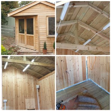 It was a privilege to bring light and power to our clients beautiful summerhouse so that he could a