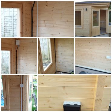 Garden office
Home office
Lighting
Outdoor socket
Installation