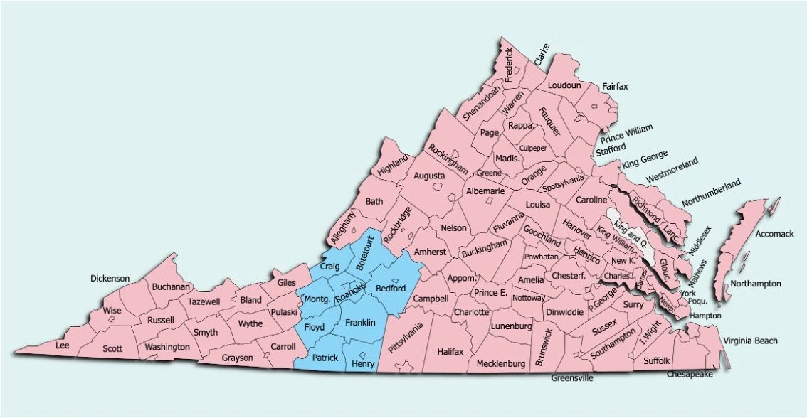 Blue Ridge District Map