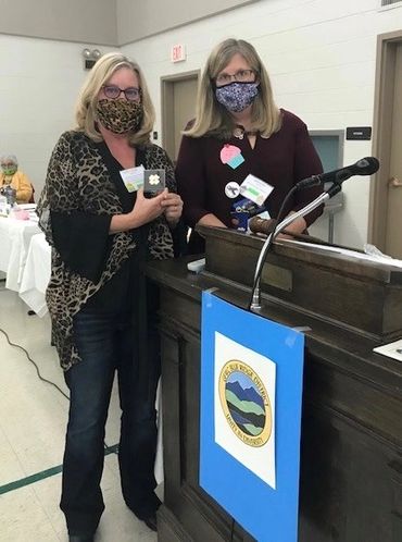 District members at meeting