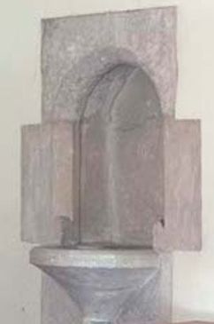 Selmeston Church 13th century piscina