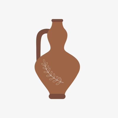 Logo of a Biblical Style Jar or Vase for Pouring Wine or Oil