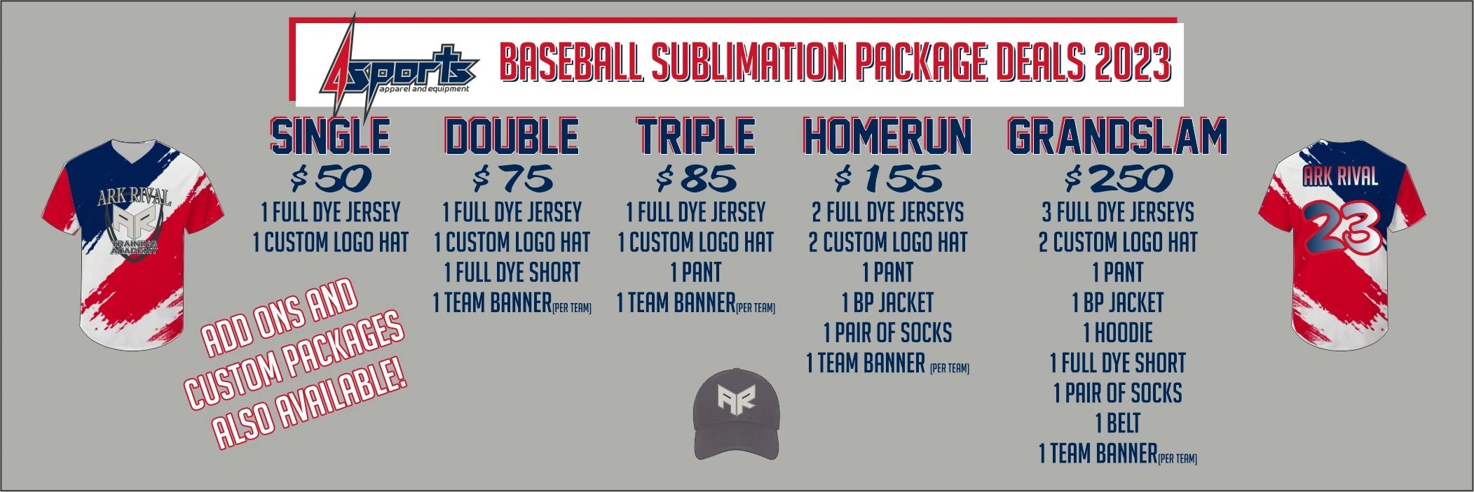 Baseball Package Deals