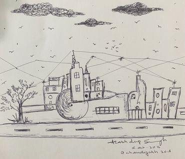 #ShantiniketanVibes
#BengalArt
#TagoreTown
#ArtFromShantiniketan
#SantiniketanSketches