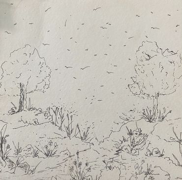 #ShantiniketanVibes
#BengalArt
#TagoreTown
#ArtFromShantiniketan
#SantiniketanSketches