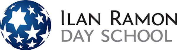 Logo of Ilan Ramon Day School with star-patterned globe.