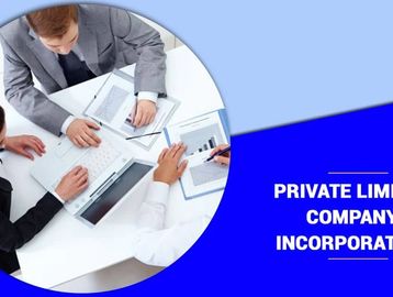 Business meeting discussing private limited company incorporation.