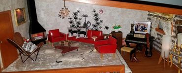 RetroMemento Woolworth's Lunch Counter 1960's Christmas Toys Marx Dollhouse Miniature Putz Tootsie
