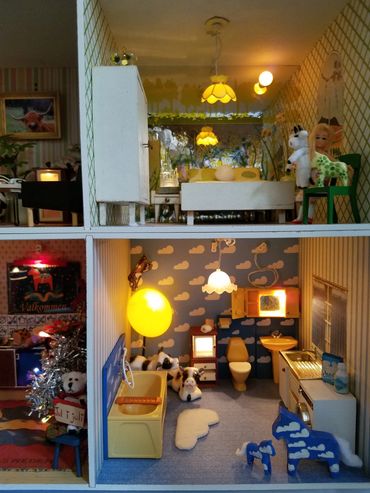 Scarce Lundby Apartments RetroMemento Sweden Dollhouse Dala Garden Miniature Scandinavian Modern