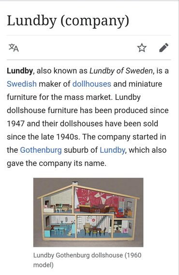 Scarce Lundby Apartments RetroMemento Sweden Dollhouse Dala Garden Miniature Scandinavian Modern