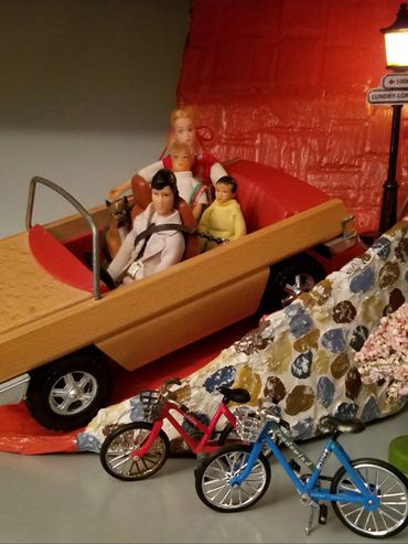 RetroMemento Woolworth's Lunch Counter 1960's Christmas Toys Marx Dollhouse Miniature Putz Tootsie