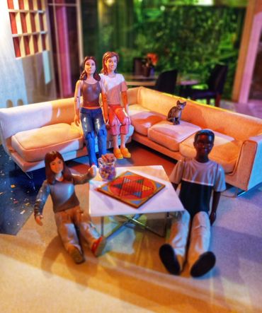 Kaleidoscope House Dollhouse Bozart Toys MoMa Museum Wheelwright Simmons RetroMemento Miniature Doll