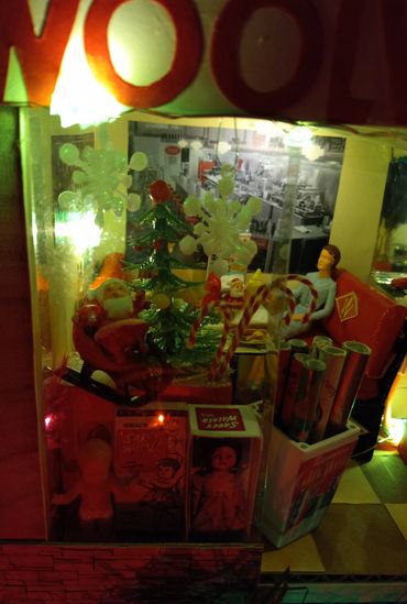 RetroMemento Woolworth's Lunch Counter 1960's Christmas Toys Marx Dollhouse Miniature Putz Tootsie