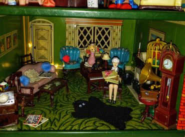 T. Cohn 1958 (MCM) Mid-Century Metal Dollhouse Marx Renwal Plasco Miniature Museum RetroMemento #99