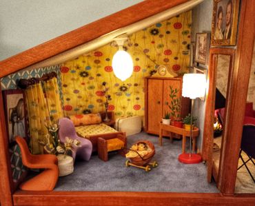 RetroMemento Woolworth's Lunch Counter 1960's Christmas Toys Marx Dollhouse Miniature Putz Tootsie