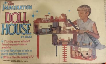 RetroMemento Dollhouse Wonderment Museum Miniature Imagination Atomic MARX 1969 Modern Kaleidoscope