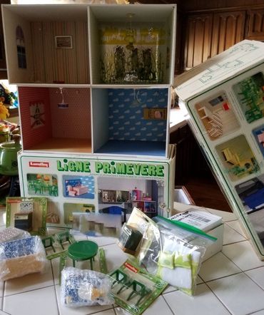 Scarce Lundby Apartments RetroMemento Sweden Dollhouse Dala Garden Miniature Scandinavian Modern