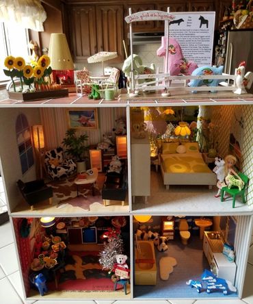 Scarce Lundby Apartments RetroMemento Sweden Dollhouse Dala Garden Miniature Scandinavian Modern