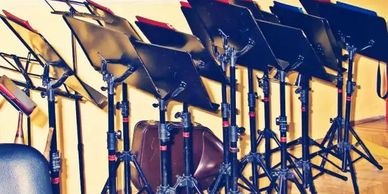 A music instrument with notes