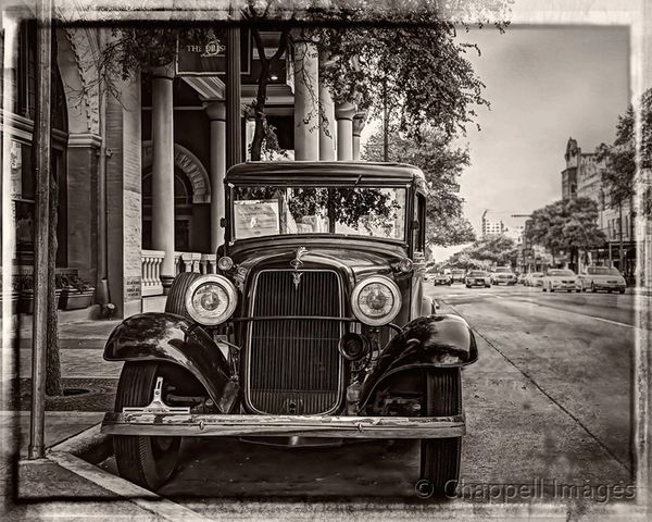 1931 Ford Delivery Truck on streets of Austin TX
