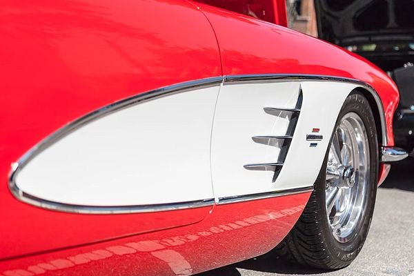 red 1960 Corvette