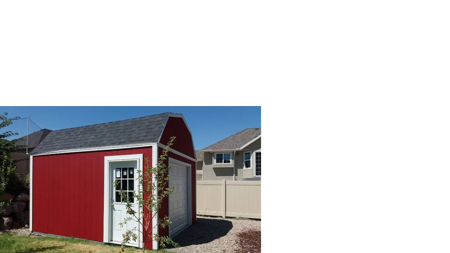 Garage shed by Shed Builders.