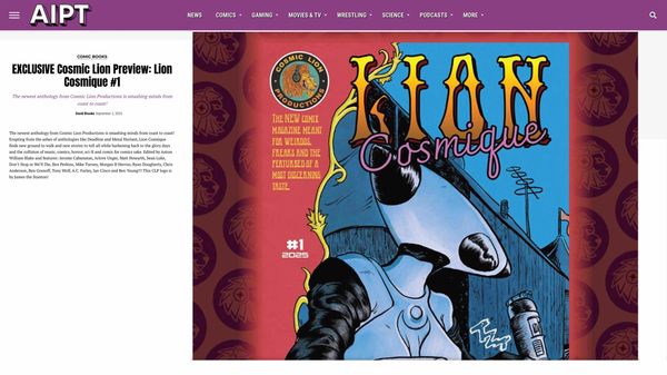 PREVIEW CHRIS ANDERSON'S LION COSMIQUE STORY!