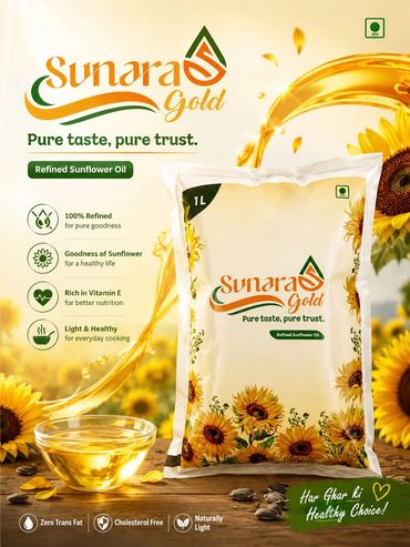 Sunara Sunflower Oil 1 Ltr Pack
