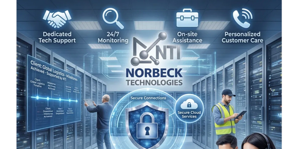 NTI Norbeck Technologies offers dedicated tech support, 24/7 monitoring, and on-site assistance for secure data protection.