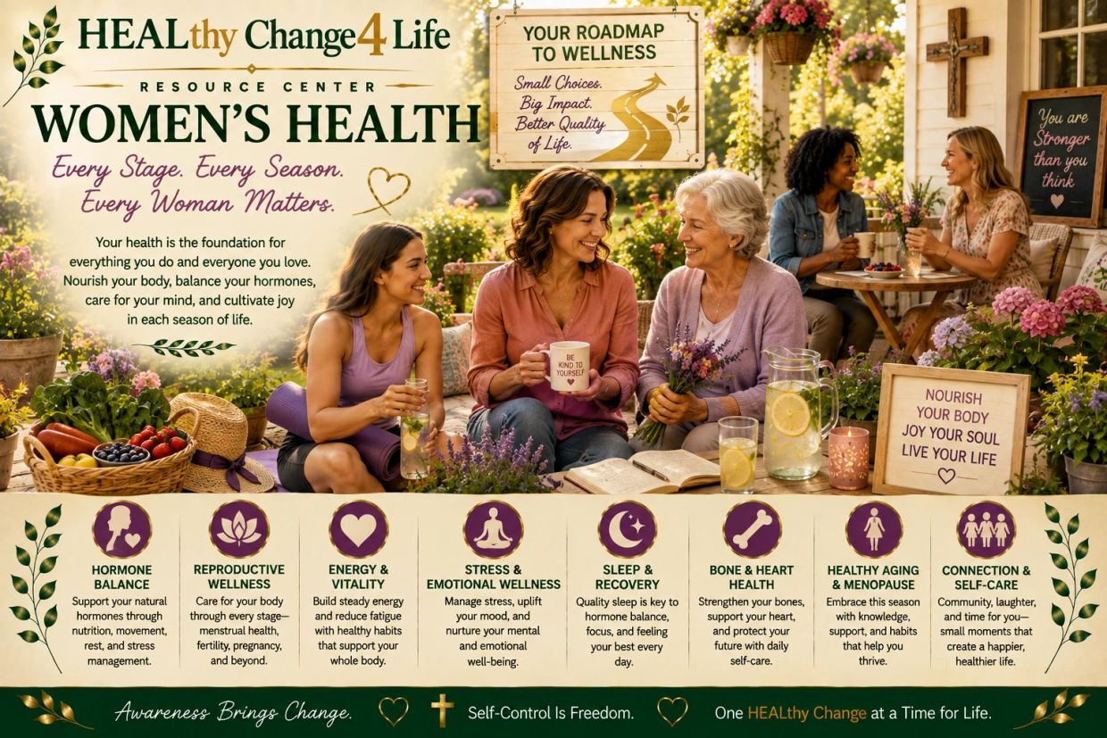 Women's health resource center promoting wellness and self-care.