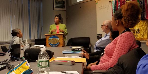 Sandi Webster at Toastmasters