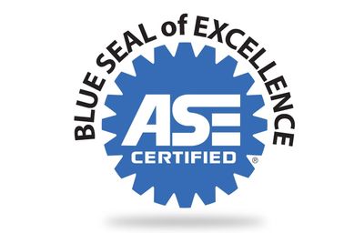 Blue Seal of Excellence ASE Certified logo.