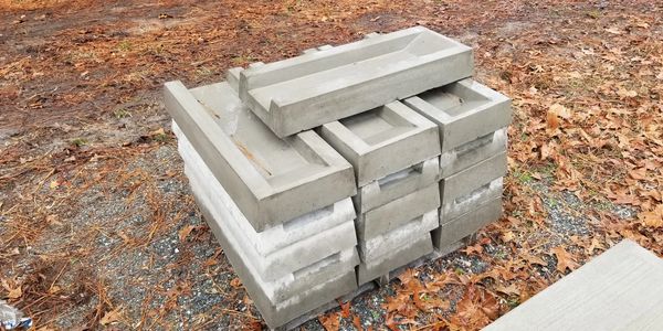 concrete splash blocks
