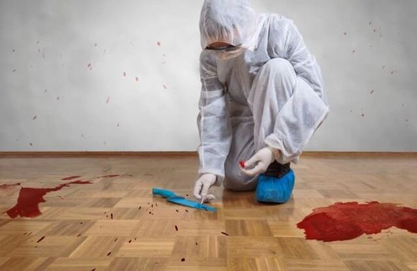 Blood stains can be incredibly difficult to remove Our team can help people restore their property.