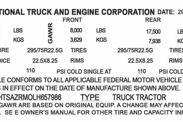 Replacement VIN Sticker