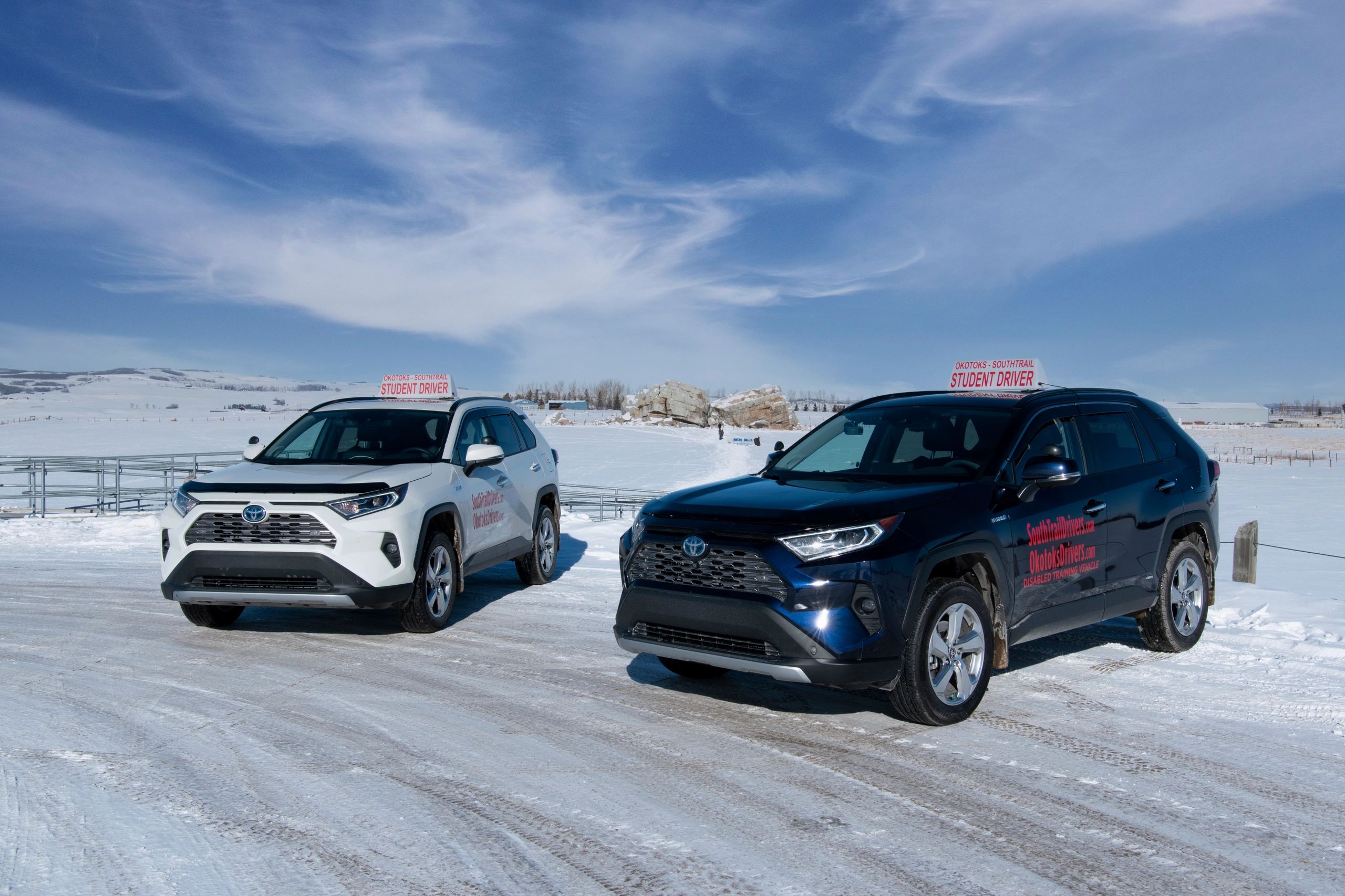 SOUTHTRAIL-OKOTOKS DRIVING SCHOOL has added 2 new Toyota Rav4 Limited Hybrid 2021 to it’s fleet